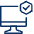 Computer Imac Check Icon from Cyber Line - Free Set