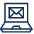 Email Laptop Icon from Cyber Line - Free Set