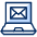Email Laptop Icon from Cyber Duotone - Free Set