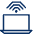 Laptop Wifi 2 Icon from Cyber Line - Free Set
