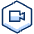 Video Meeting Hexagon Icon from Cyber Duotone - Free Set