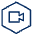 Video Meeting Hexagon Icon from Cyber Line - Free Set