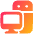 Computer Pc Desktop Icon from Plump Gradient - Free Set