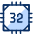 Computer Chips 32 Bit icon - Free transparent PNG, SVG. No sign up needed.