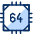 Computer Chips 64 Bit icon - Free transparent PNG, SVG. No sign up needed.