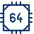 Computer Chips 64 Bit icon - Free transparent PNG, SVG. No sign up needed.