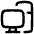 Computer Pc Desktop Icon from Flex Line Set