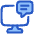 Desktop Chat Icon from Plump Duo Set | Free Download as SVG Vector and Transparent PNG | Streamline icons