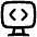 Desktop Code Icon from Flex Line Set