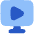 Desktop Display Live Tv Icon from Plump Flat Set