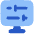 Desktop Display Settings Icon from Plump Flat Set