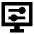 Desktop Display Settings Icon from Sharp Solid Set