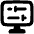 Desktop Display Settings Icon from Plump Solid Set
