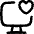 Desktop Favorite Heart Icon from Flex Line Set