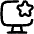 Desktop Favorite Star Icon from Flex Line Set