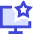 Desktop Favorite Star Icon from Sharp Duo Set