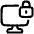 Desktop Lock Icon from Plump Line Set