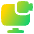Desktop Meeting Icon from Plump Gradient Set
