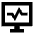 Desktop Monitor Browse Activity Performance Icon from Sharp Solid Set