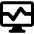 Desktop Monitor Browse Activity Performance Icon from Core Remix Set