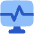 Desktop Monitor Browse Activity Performance Icon from Plump Flat Set