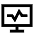 Desktop Monitor Browse Activity Performance Icon from Sharp Line Set