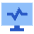 Desktop Monitor Browse Activity Performance Icon from Sharp Flat Set