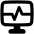Desktop Monitor Browse Activity Performance Icon from Plump Solid Set
