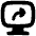 Desktop Screen Share Icon from Flex Solid Set