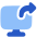 Desktop Screen Share Icon from Plump Flat Set
