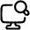 Desktop Search Icon from Plump Line Set