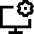 Desktop Setting Icon from Sharp Line Set