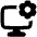Desktop Setting Icon from Plump Solid Set