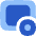 Inset Filled Rectangle Badge Record Icon from Flex Flat Set