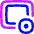 Inset Filled Rectangle Badge Record Icon from Flex Neon Set