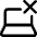 Laptop Delete Cross icon - Free transparent PNG, SVG. No sign up needed.