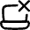 Laptop Delete Cross Icon from Flex Line Set