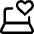 Laptop Favorite Heart Icon from Core Line Set | Free Download as SVG Vector and Transparent PNG | Streamline icons