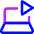 Laptop Live Tv Icon from Core Neon Set