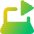 Laptop Live Tv Icon from Core Gradient Set