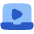 Laptop Live Tv Icon from Plump Flat Set