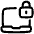 Laptop Lock Icon from Plump Line Set