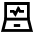 Laptop Monitor Browse Activity Performance Icon from Sharp Line Set