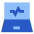 Laptop Monitor Browse Activity Performance Icon from Sharp Flat Set