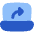 Laptop Screen Share Icon from Flex Flat Set