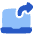 Laptop Screen Share Icon from Plump Flat Set