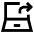 Laptop Screen Share Icon from Sharp Line Set