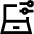Laptop Settings Icon from Sharp Line Set