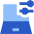 Laptop Settings Icon from Sharp Flat Set