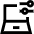 Laptop Settings Icon from Sharp Line Set